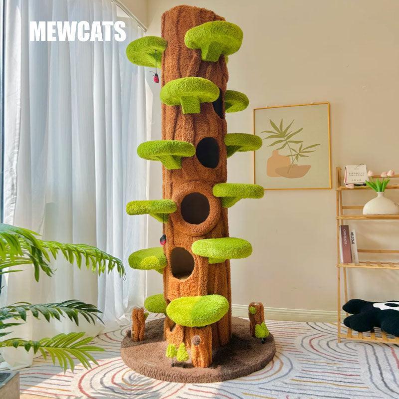 🔥Oferta de Black Friday🔥 MewCats™ Árvore Premium para Gatos + Mini Árvore de 124 cm! 🐾