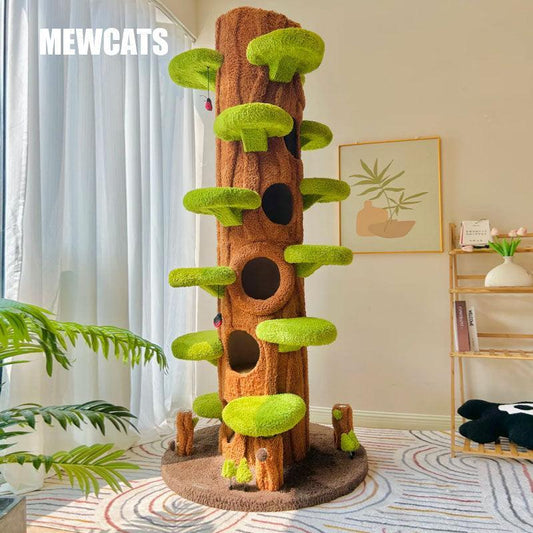 🔥Oferta de Black Friday🔥 MewCats™ Árvore Premium para Gatos + Mini Árvore de 124 cm! 🐾