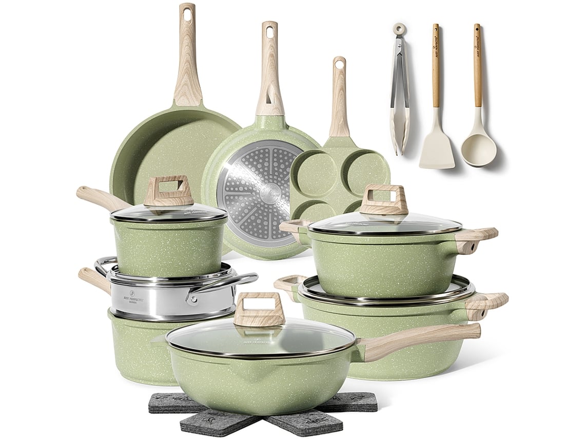 Trem de Cozinha 21 Peças Verde