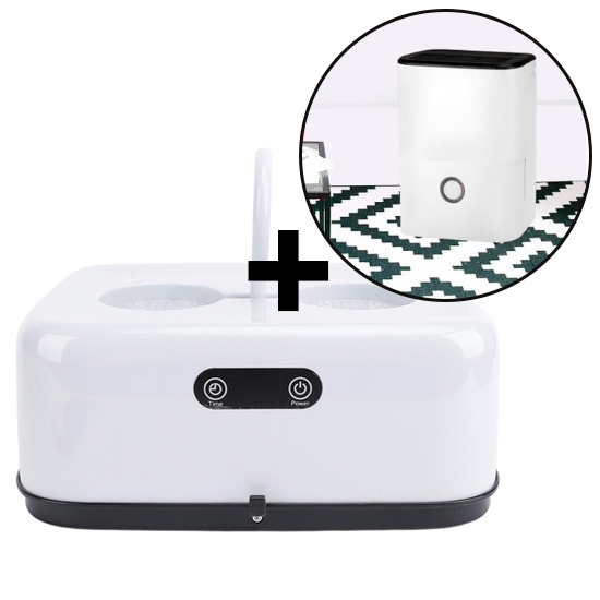 Secador de Roupas Elétrico + Desumidificador 16L